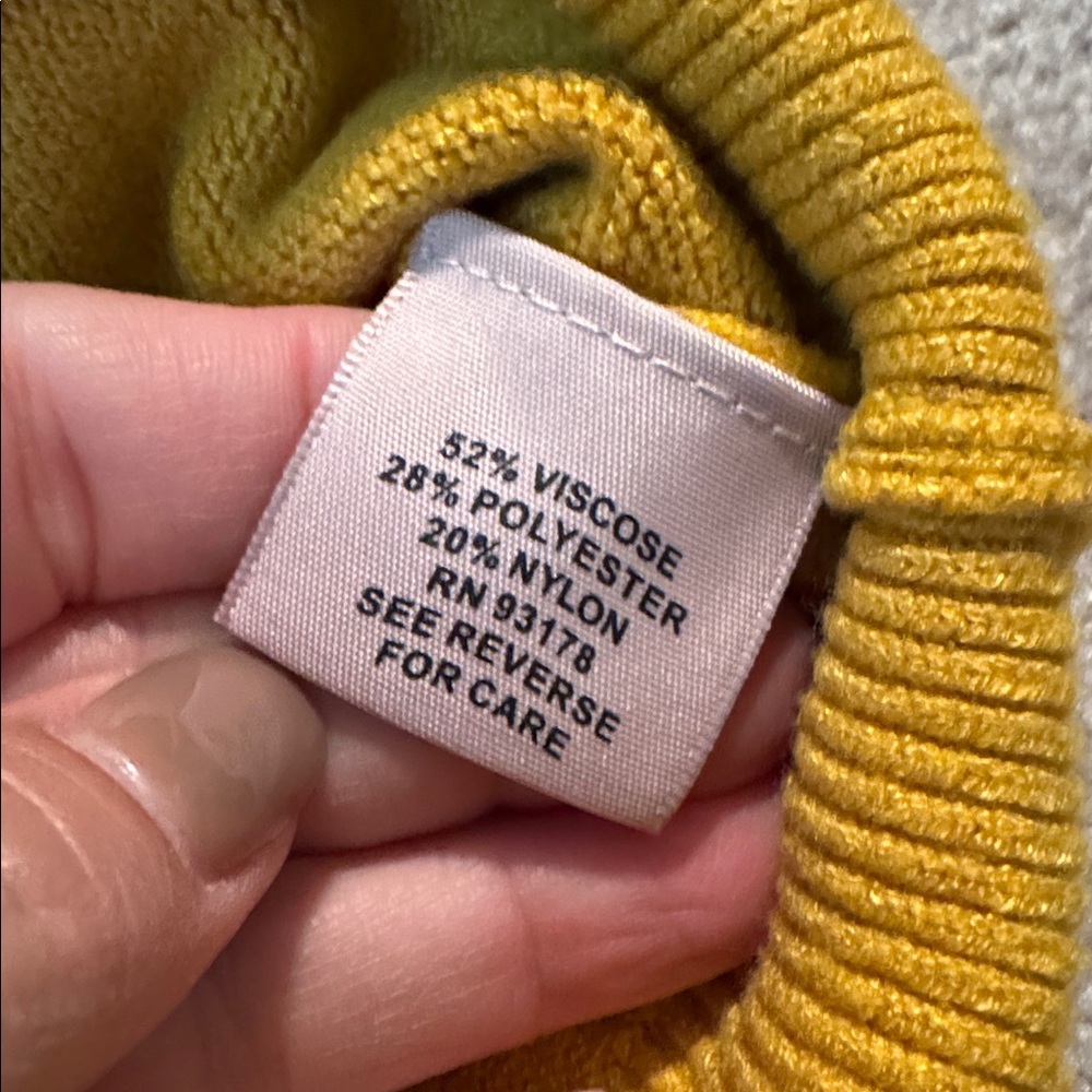 Philosophy Mustard V-Neck Sweater - Picture 3 of 4